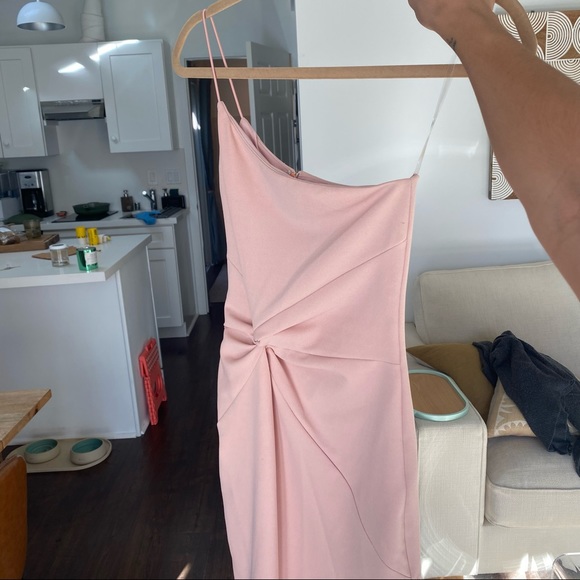 Nookie Lust One Shoulder Gown, Blush (Petite!!) - Picture 5 of 10